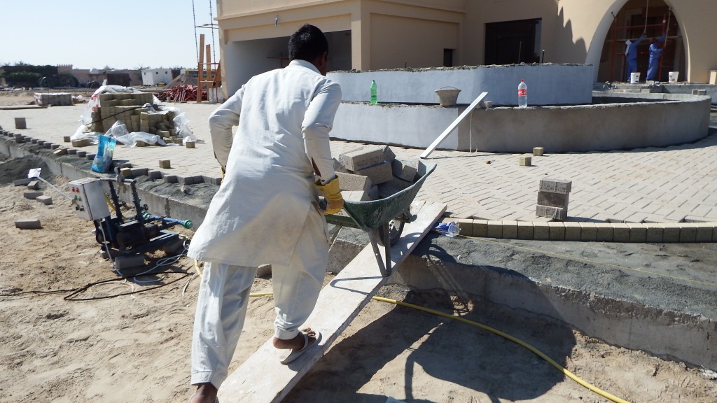 Progress on site at Farm Villa, Al Rahba, Abu Dhabi